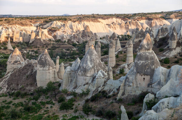 rocks in the valley of love of Capadocia