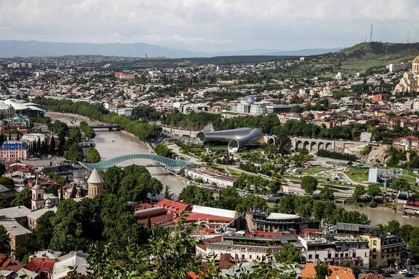 Régi Tbiliszi Városi Tájképe — Stock Fotó