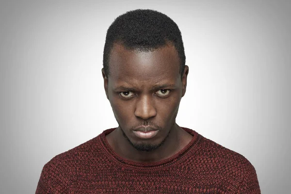 African-American Black Man Face. Stock Photo - Image of studio, ethnicity:  89747920