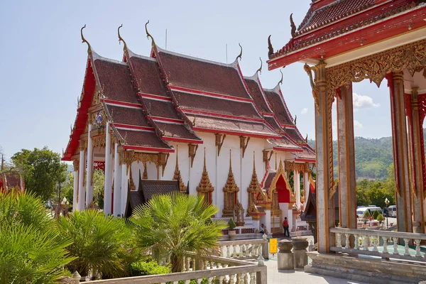 Wat Chalong complexe du temple bouddhiste île de Phuket — Photo