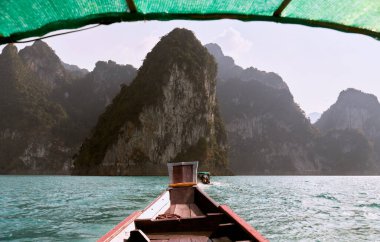 Thai passenger boat. Khao SOK national Park