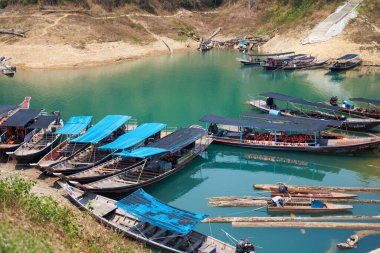 Thai passenger boat. Khao SOK national Park