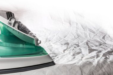 demir buruşuk arka plan doku ve Ütü