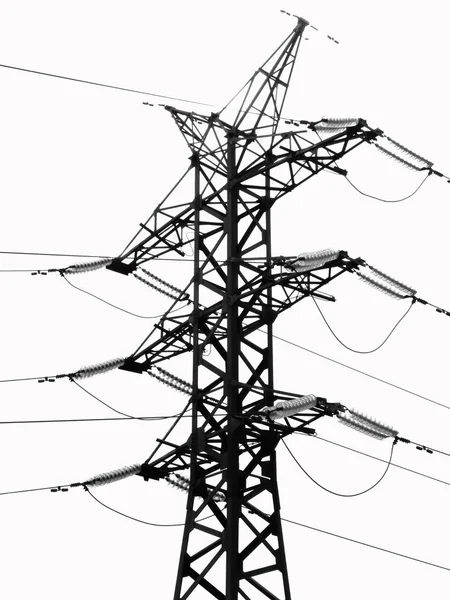Rolamento da linha de transmissão de energia — Fotografia de Stock