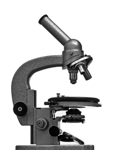 a steel medical microscope