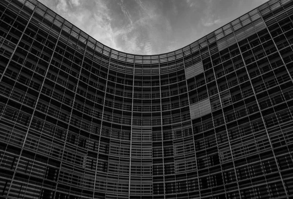Ле Berlaymont чорний і білий — стокове фото