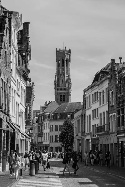 Brugge zwart-wit — Stockfoto