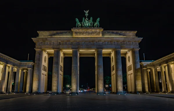 Picture Brandenburg Gate Taken Night — Stock Photo, Image