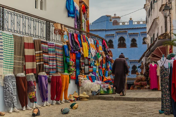 Chefchaouen люди Ii — стокове фото