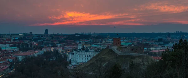Під час заходу сонця Iii Вільнюс — стокове фото
