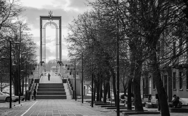 Nemunas Island Footbridge III — Stock Photo, Image