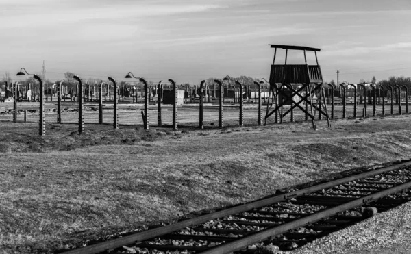 Birkenauer Wachtürme — Stockfoto