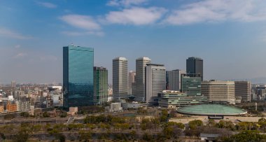 Osaka Kalesi 'nden Osaka İş Parkı' nın bir resmi..