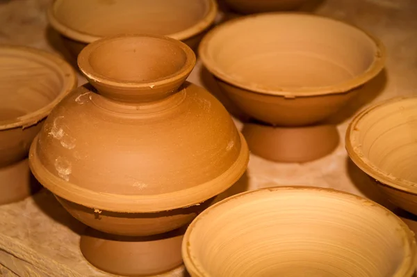 Some Clay Bowls — Stock Photo, Image