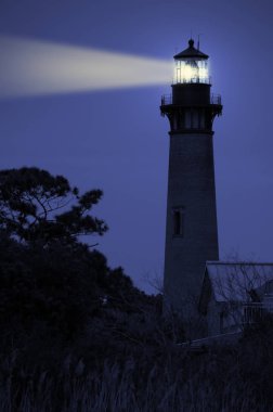 Lighthouse at Night clipart