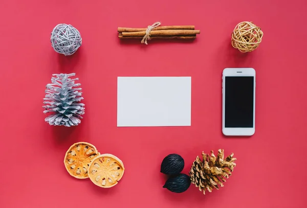 Adornos de Navidad en estilo minimalista — Foto de Stock