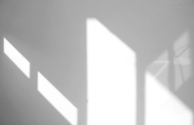 Pencere, ürün sunumu, arkaplan ve modellemesi için, beyaz doku arka planı üzerinde doğal gölge etkisi