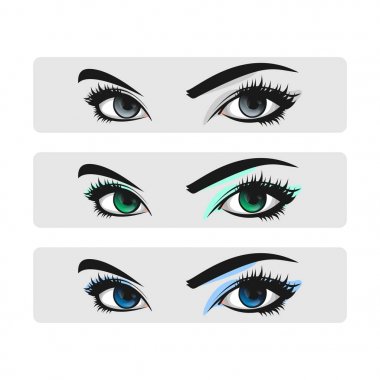 Eyelash extension logo. clipart