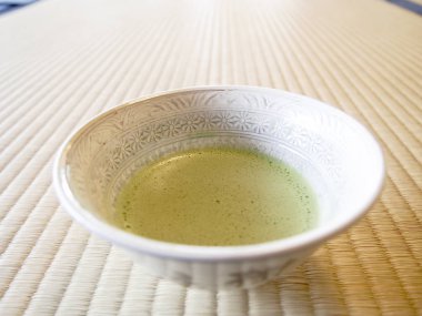 Geleneksel Japon Matcha yeşil çay
