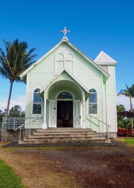 Hilo Hawaii yanında Historic boyalı kilise