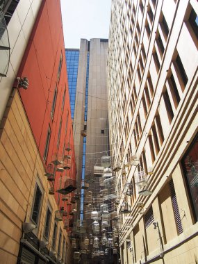 Kuş kafesleri sanat yükleme Sydney Australia