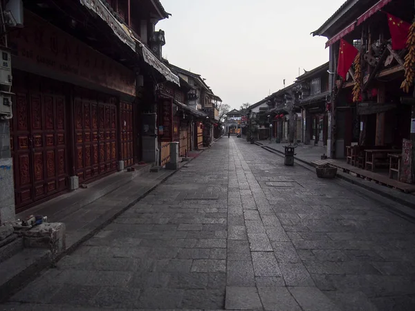 Traditionelle straße in dali china — Stockfoto