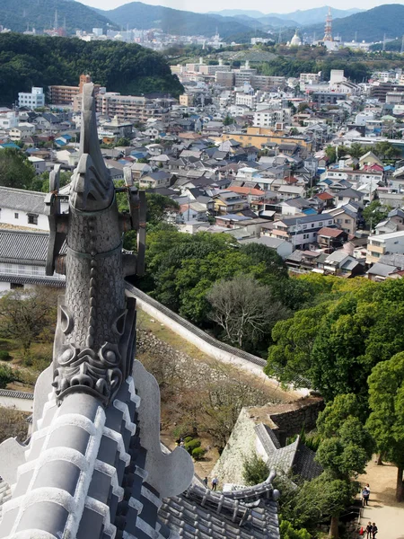 从日本姬路城看风景 — 图库照片