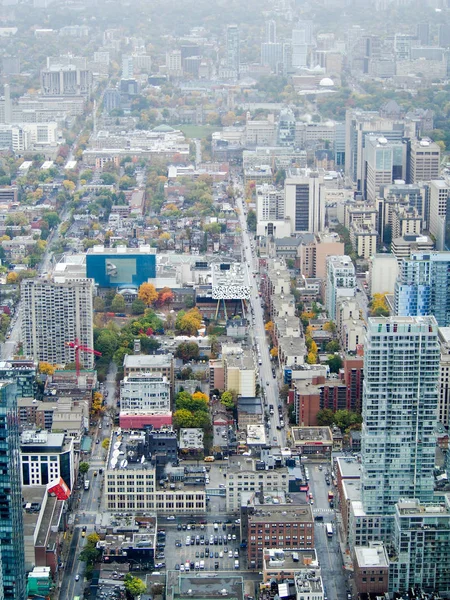 Toronto şehir merkezinin hava görüntüsü — Stok fotoğraf