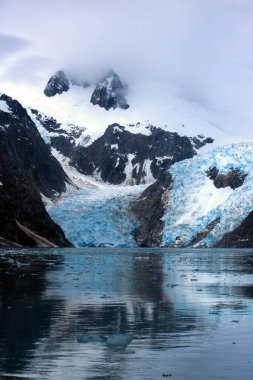 Glacier in Kenai Fjords Near Seward Alaska clipart