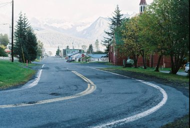 Road Seward Alaska viraj