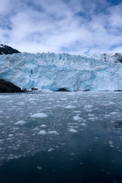 Geleira em Kenai Fjords perto de Seward Alaska — Fotografia de Stock