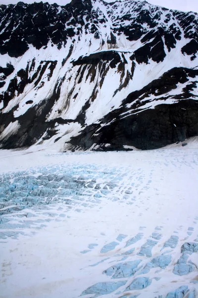 Geleira em Kenai Fjords perto de Seward Alaska — Fotografia de Stock