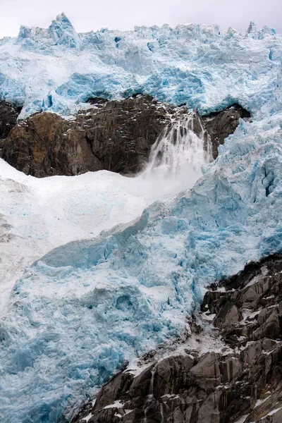 Ledovec v Kenai Fjords poblíž Seward Aljaška — Stock fotografie