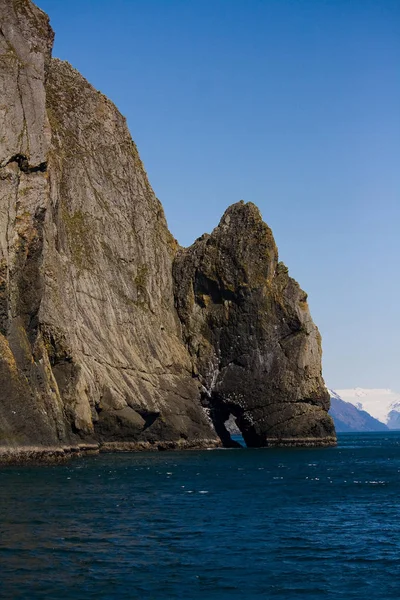 Σχηματισμός βράχου κοντά σε Seward Αλάσκα — Φωτογραφία Αρχείου