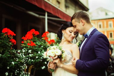 Genç gelin ve damat