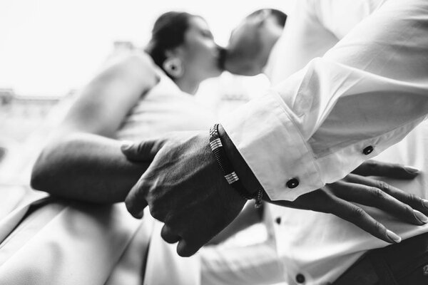 lovely couple kissing