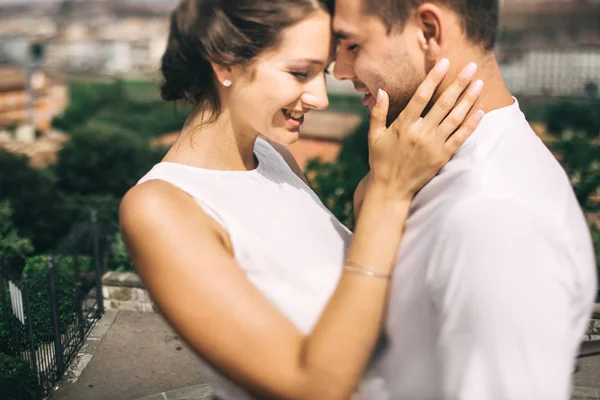 Jeune couple à Florence — Photo