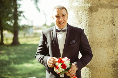 Yakışıklı Damat Düğün smokin 