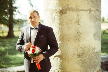 Yakışıklı Damat Düğün smokin 