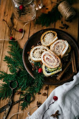 Kurabiyeli Noel arkaplanı 