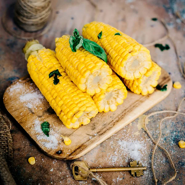Delicious golden Grilled  Corns — Stock Photo, Image