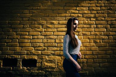  güzel moda kız poz