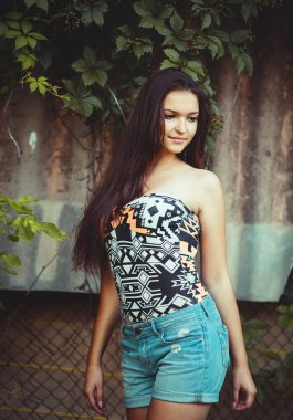 güzel moda kız poz