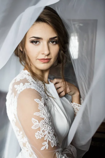 Mooi portret van de bruid — Stockfoto