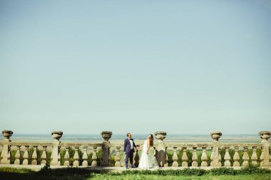 damat ve gelin mutlu portre