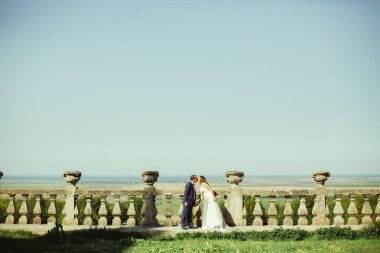 damat ve gelin mutlu portre