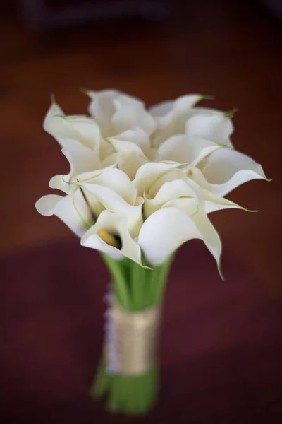 Beautiful bouquet of calla lilies