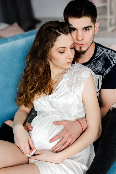 young couple relaxing  at home