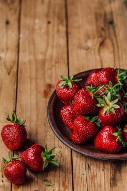 Taze Çileklere yakın çekim