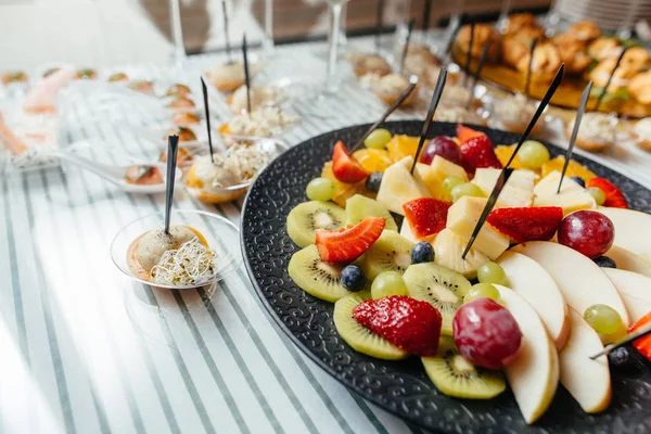 Fruit plate on the table